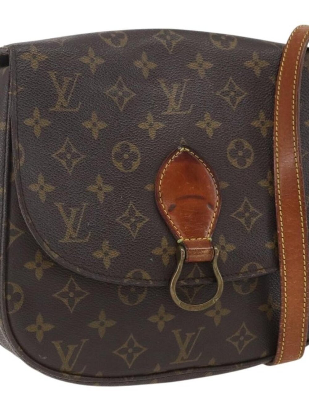LOUIS VUITTON Monogram Saint Cloud GM Shoulder Bag M51242 LV Auth 171967